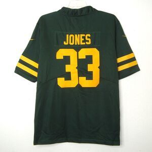 Nike NFL On Field #33 Aaron Jones Green Bay Packers Players Jersey Mens Large